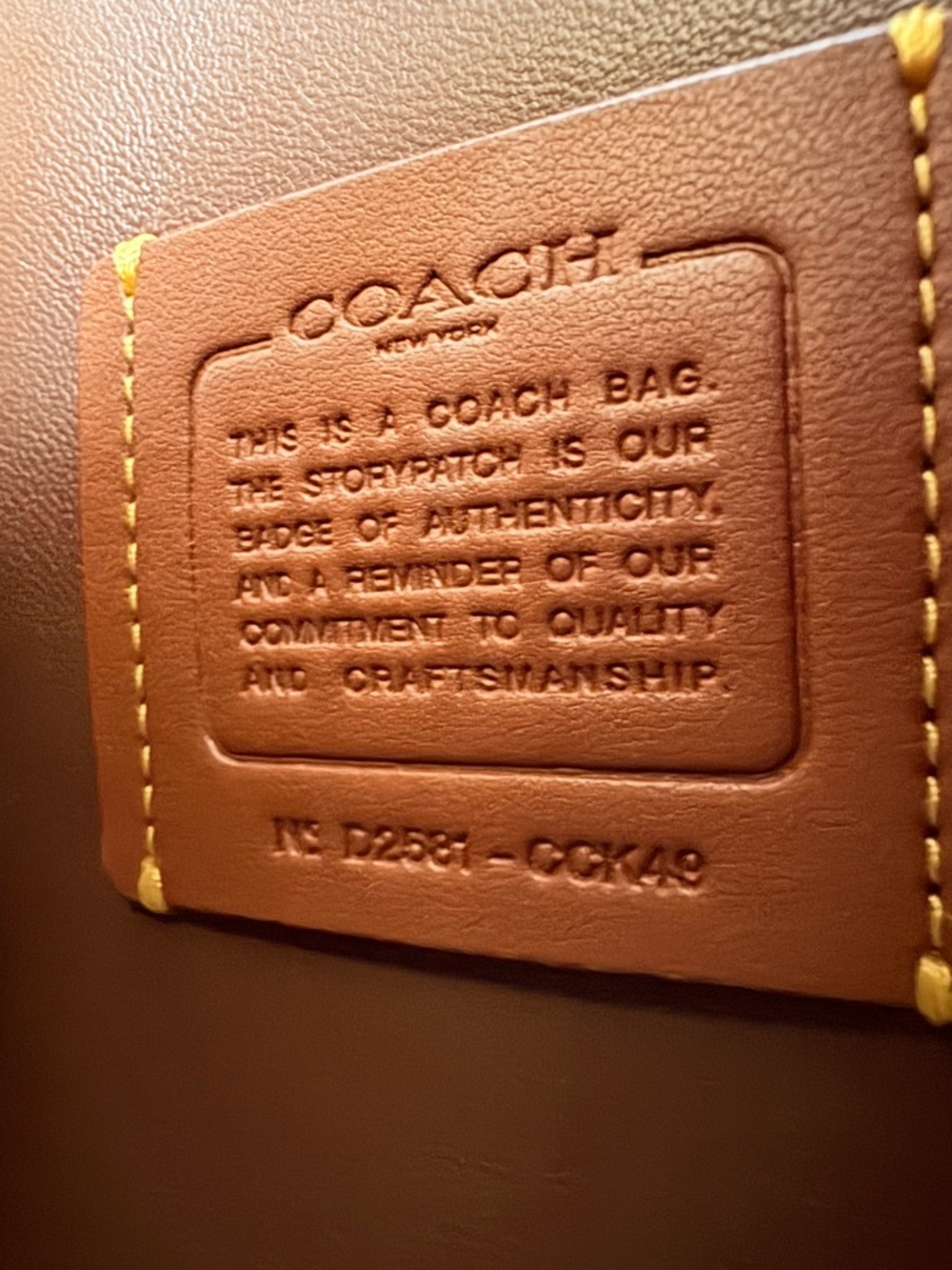 Coach quilted suede tabby 26 in Brown - Picture 9 of 10